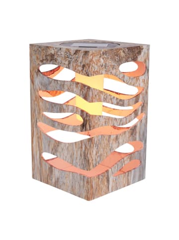 näve LED-Solar-Dekoleuchte "Hilda" in Silber - (B)12 x (H)20 x (T)12 cm