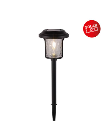 näve Solarna lampa ogrodowa LED "Simon" w kolorze czarnym - 14,6 x 54,7 cm