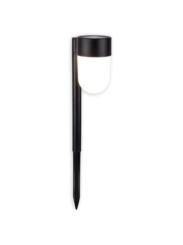 näve 2er-Set: LED-Solarerdspieß "Sina" in Schwarz - (H)47,2 x Ø 8 cm