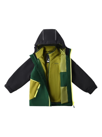 Kamik 3in1-Regenjacke "Silas" in Grün/ Schwarz