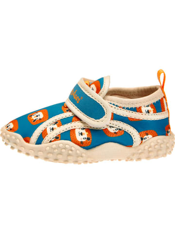Playshoes Buty kąpielowe w kolorze niebiesko-pomarańczowym