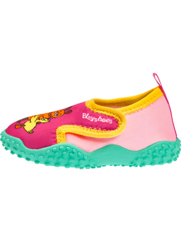 Playshoes Buty kąpielowe w kolorze różowo-turkusowym