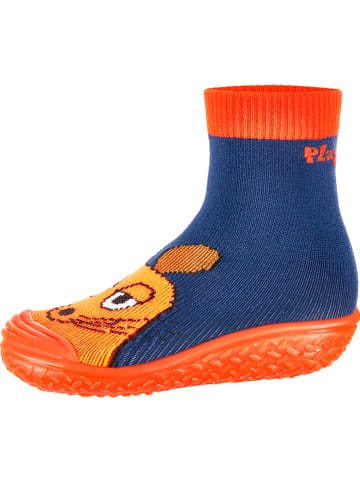 Playshoes Zwemschoenen blauw/oranje