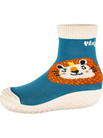 Playshoes Zwemschoenen blauw/oranje