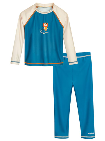 Playshoes 2tlg. Badeoutfit in Blau/ Creme