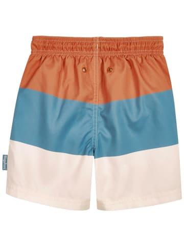 Playshoes Badeshorts in Creme/ Orange/ Blau