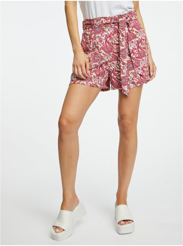 orsay Shorts in Weiß/ Pink