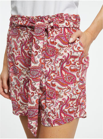 orsay Shorts in Weiß/ Pink
