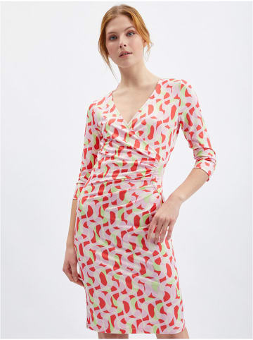 orsay Kleid in Rosa/ Rot/ Hellgrün