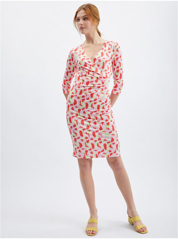 orsay Kleid in Rosa/ Rot/ Hellgrün