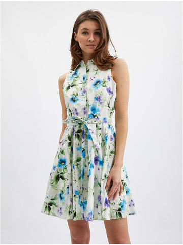 orsay Kleid in Weiß/ Blau/ Lila