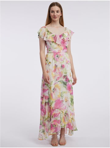 orsay Kleid in Creme/ Pink/ Grün