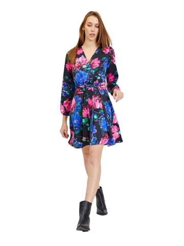 orsay Jurk zwart/roze/blauw