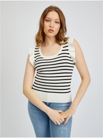 orsay Top in Weiß/ Schwarz