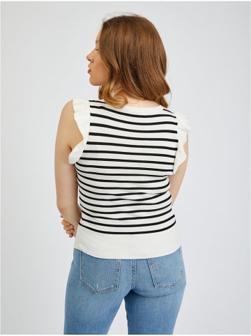 orsay Top in Weiß/ Schwarz