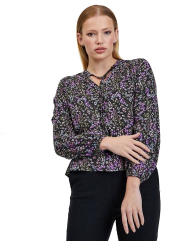 orsay Bluse in Schwarz/ Lila