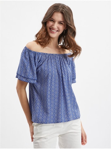 orsay Bluse in Blau/ Weiß
