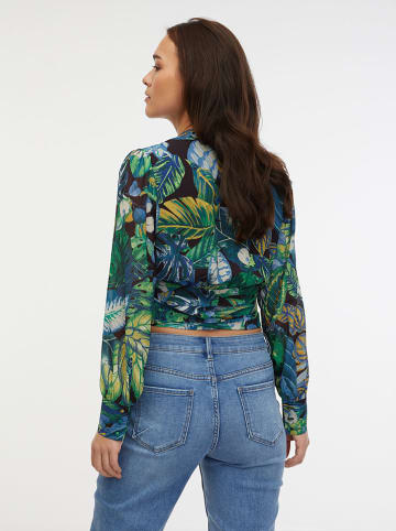 orsay Bluse in Grün/ Blau
