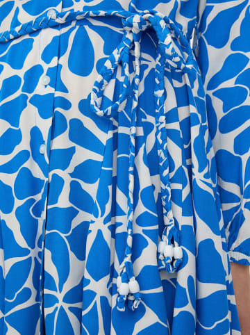 orsay Kleid in Blau/ Weiß