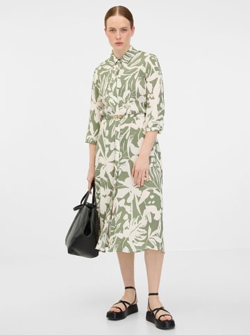 orsay Kleid in Grün/ Creme