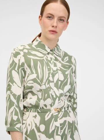 orsay Kleid in Grün/ Creme