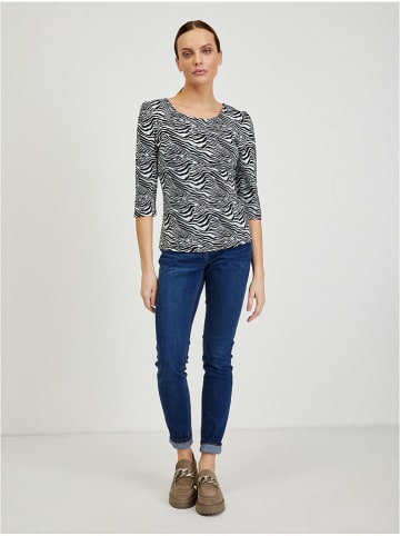 orsay Longsleeve in Weiß/ Schwarz