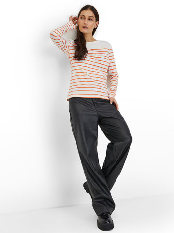 orsay Longsleeve in Weiß/ Orange
