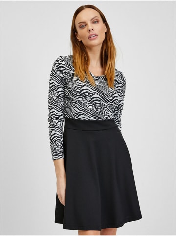 orsay Kleid in Schwarz/ Weiß