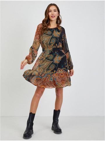 orsay Kleid in Schwarz/ Camel