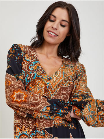 orsay Kleid in Camel/ Schwarz