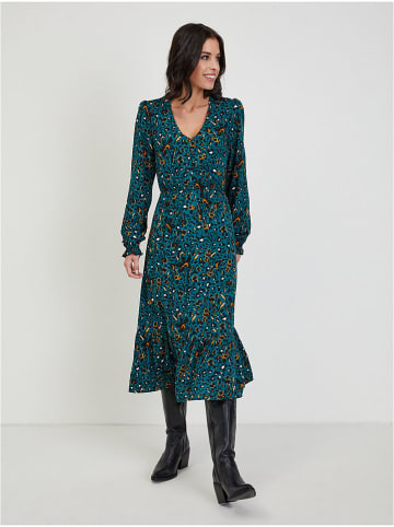 orsay Kleid in Petrol/ Schwarz