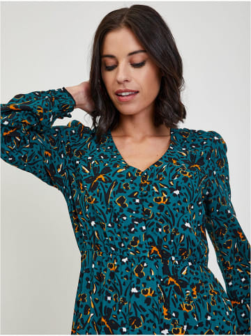 orsay Kleid in Petrol/ Schwarz