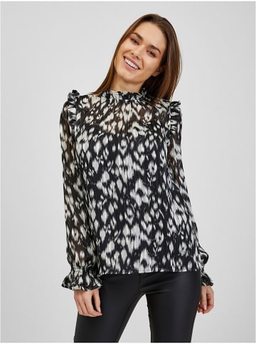orsay Bluse in Schwarz/ Weiß