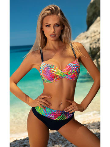 Aquarilla Bikini "Austin" w kolorze czarnym ze wzorem