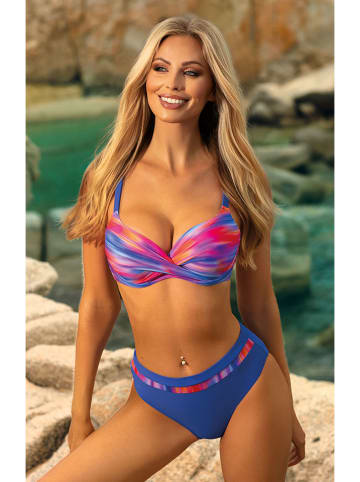Verano Bikini "Eva" w kolorze różowo-niebieskim
