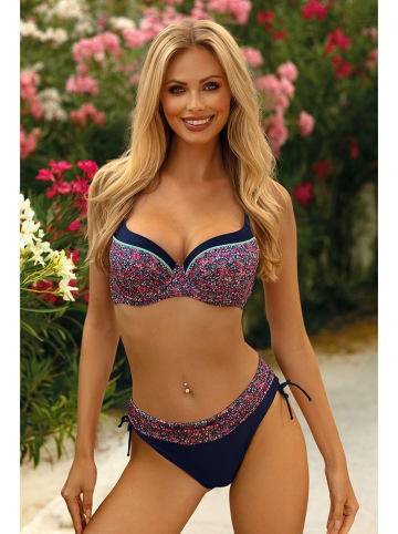 Verano Bikini "Rosita" donkerblauw/roze