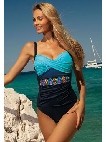 Aquarilla Badpak "Saona" donkerblauw/lichtblauw
