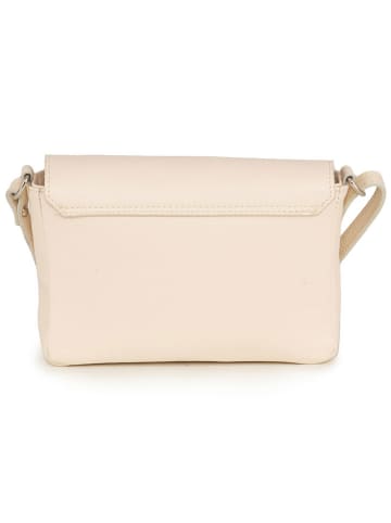 Anna Morellini Leren schoudertas "Lola" beige - (B)24 x (H)18 x (D)6 cm