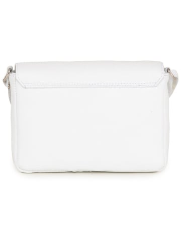 Anna Morellini Leren schoudertas "Lola" wit - (B)24 x (H)18 x (D)6 cm