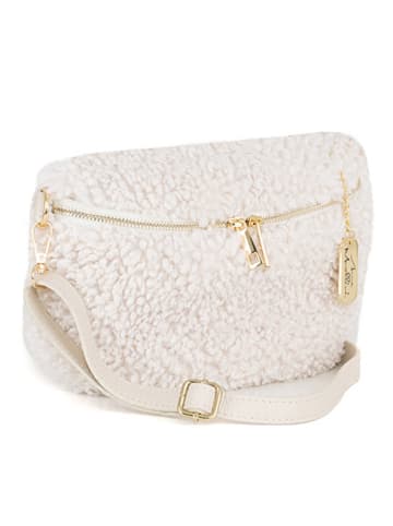 Anna Morellini Leder-Brustbeutel "Rialta" in Creme - (B)27 x (H)19 x (T)8 cm