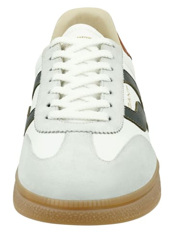 GANT Footwear Leder-Sneakers in Weiß/ Schwarz/ Grau