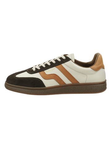 GANT Footwear Leder-Sneakers in Braun/ Hellbraun/ Beige
