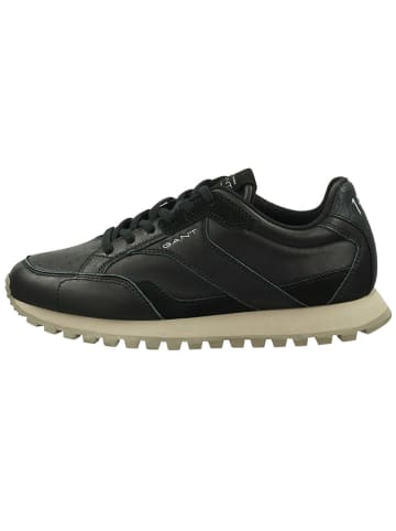 GANT Footwear Leder-Sneakers "Lucamm" in Schwarz