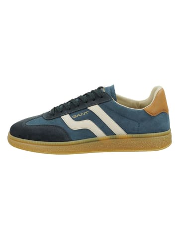 GANT Footwear Leder-Sneakers in Dunkelblau/ Blau