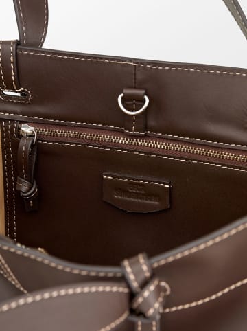 Becksöndergaard Leder-Shopper "Aubrey" Braun - (B)40 x (H)34 cm