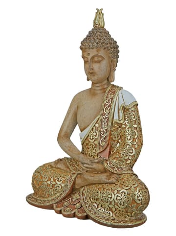 GILDE Figurka dekoracyjna "Mangala" w kolorze jasnobrązowym - 20 x 29 x 10 cm
