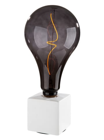 GILDE Tischleuchte "Würfel" in Weiß/ Schwarz - (B)10 x (H)10 x (T)19 cm