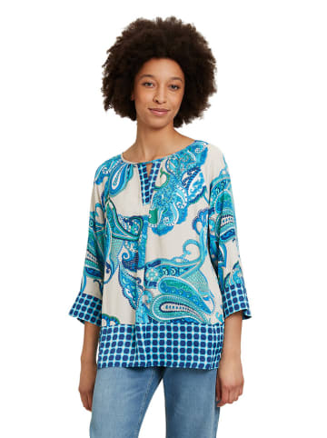 Betty Barclay Bluse in Weiß/ Blau