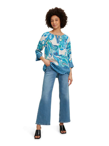 Betty Barclay Bluse in Weiß/ Blau