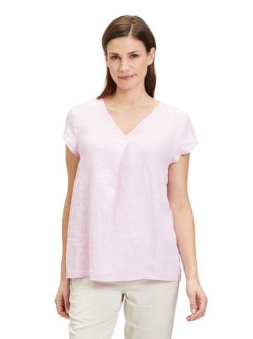 CARTOON Leinen-Bluse in Rosa